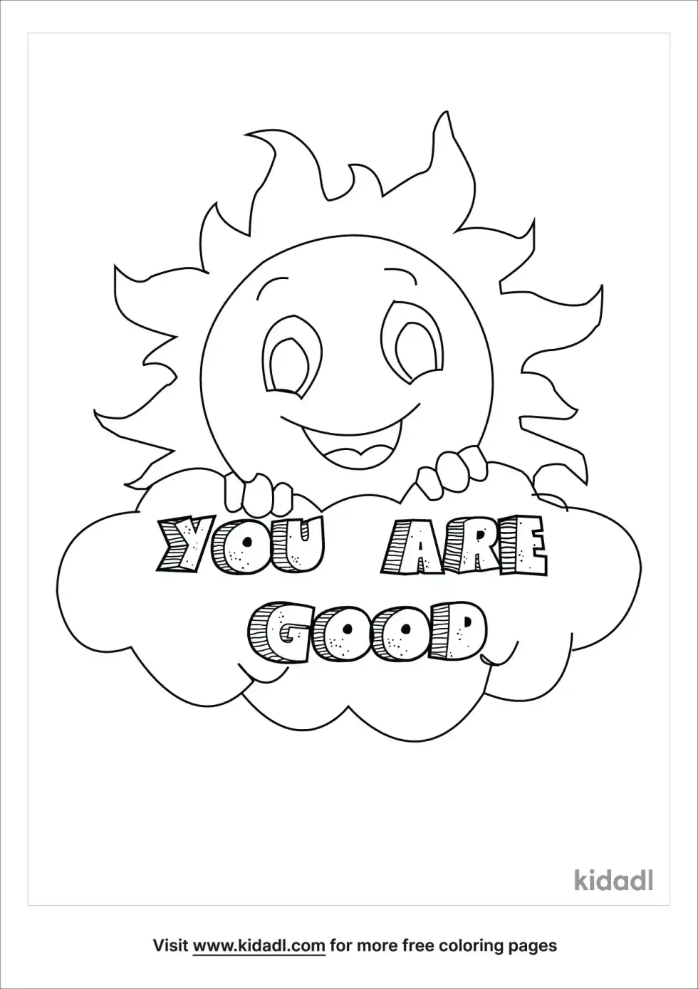 You Are Good Coloring Page
