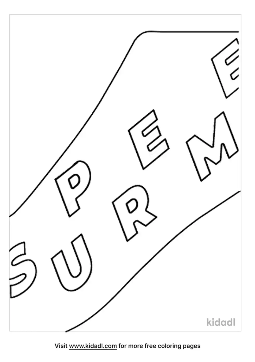 Supreme Coloring Page