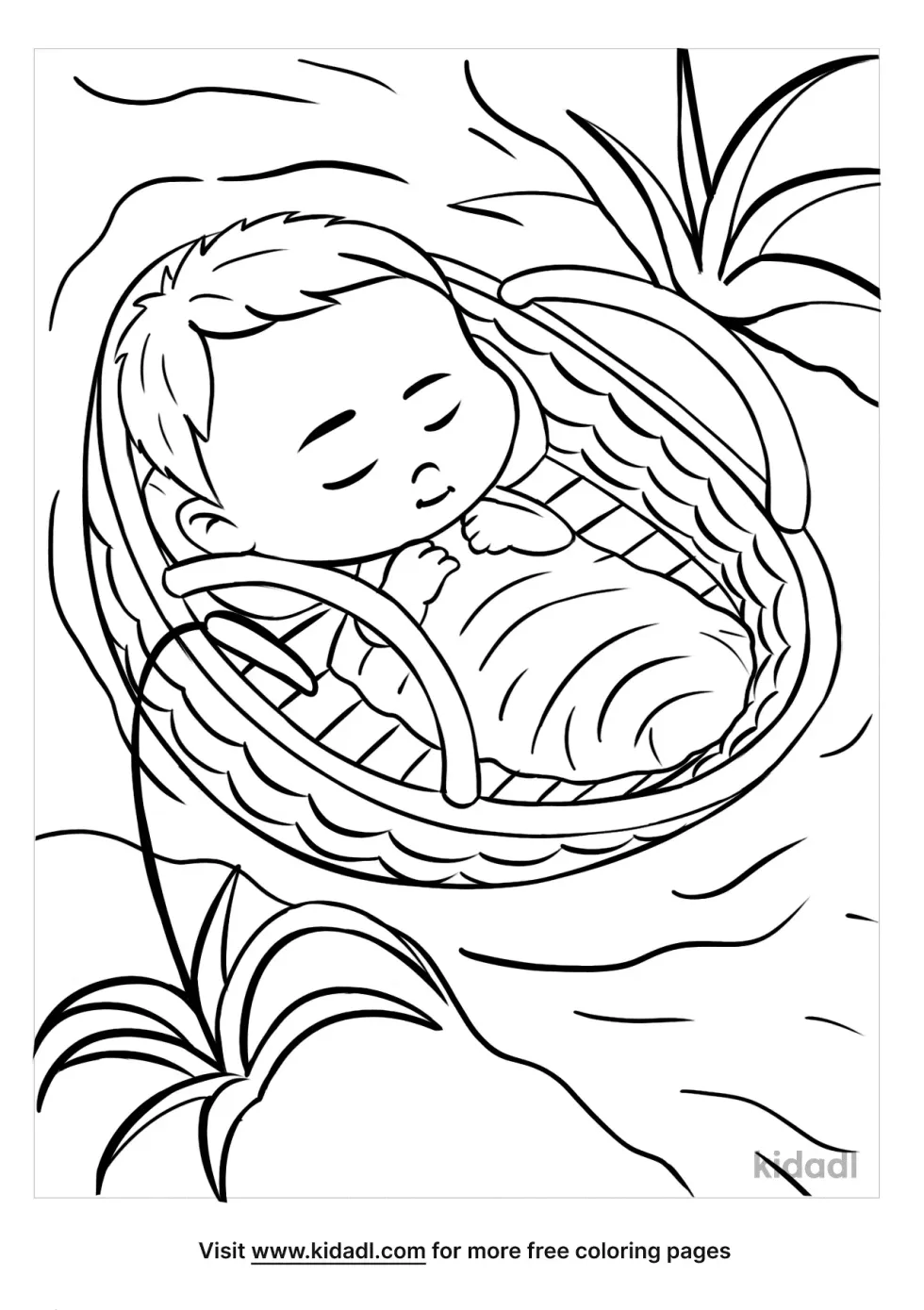 Baby Moses Coloring Page