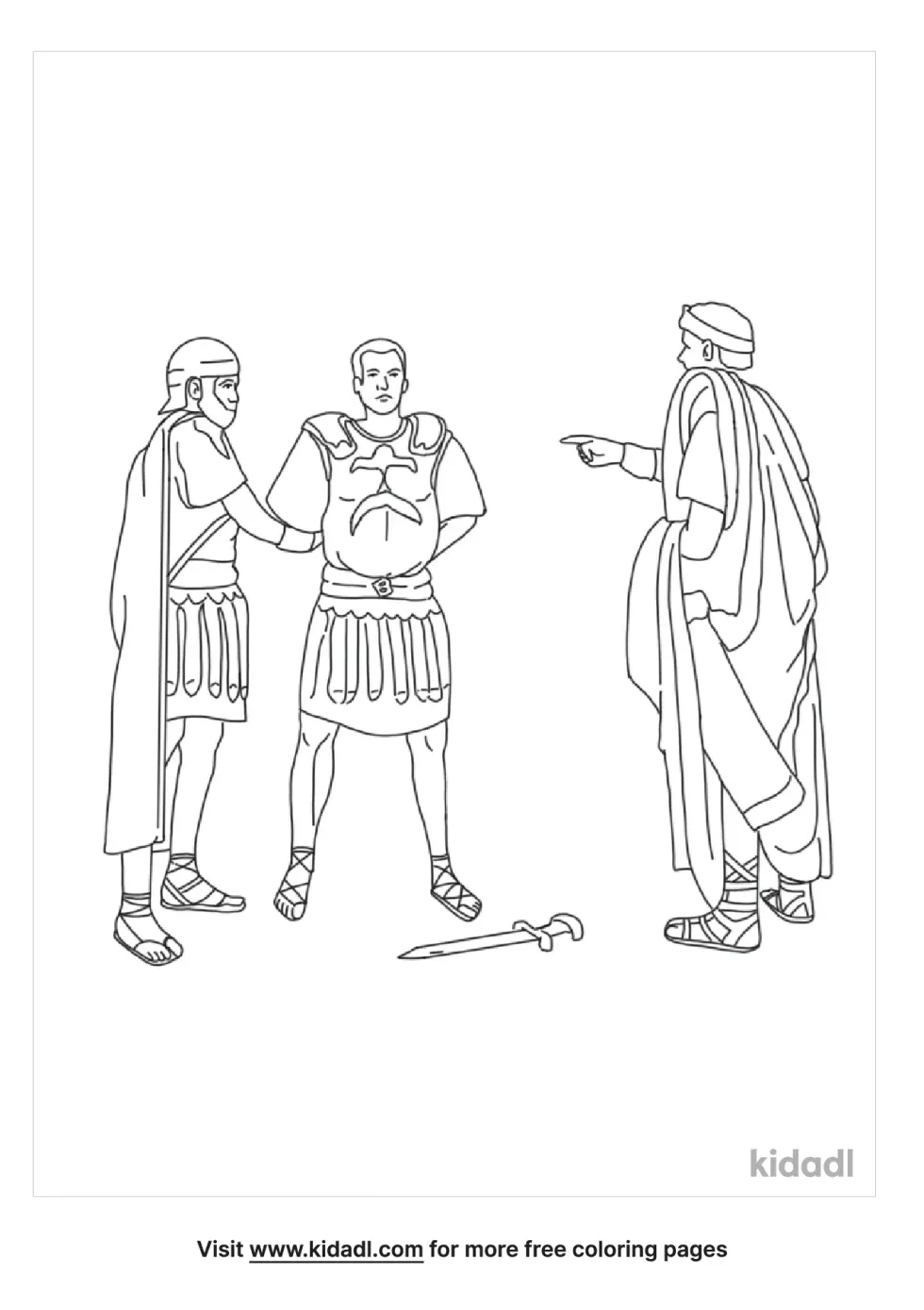 The Theban Legion Coloring Page
