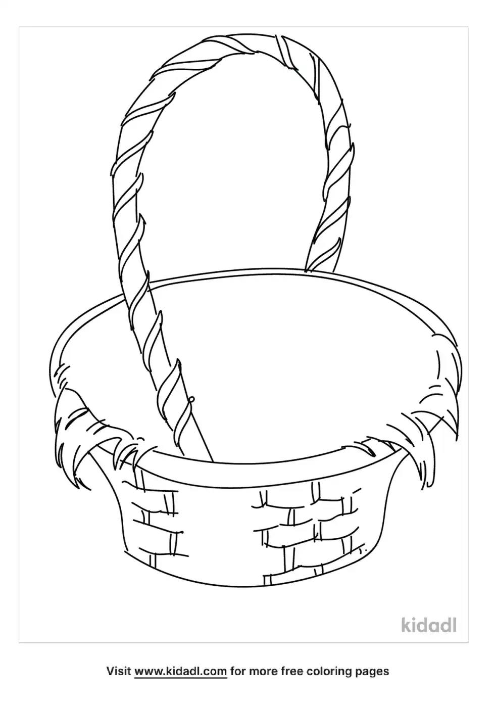 Empty Basket Coloring Page