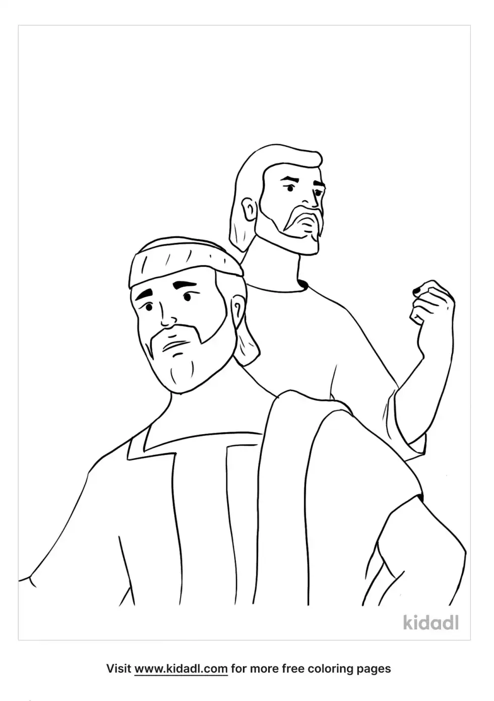 Paul And Barnabas Coloring Page