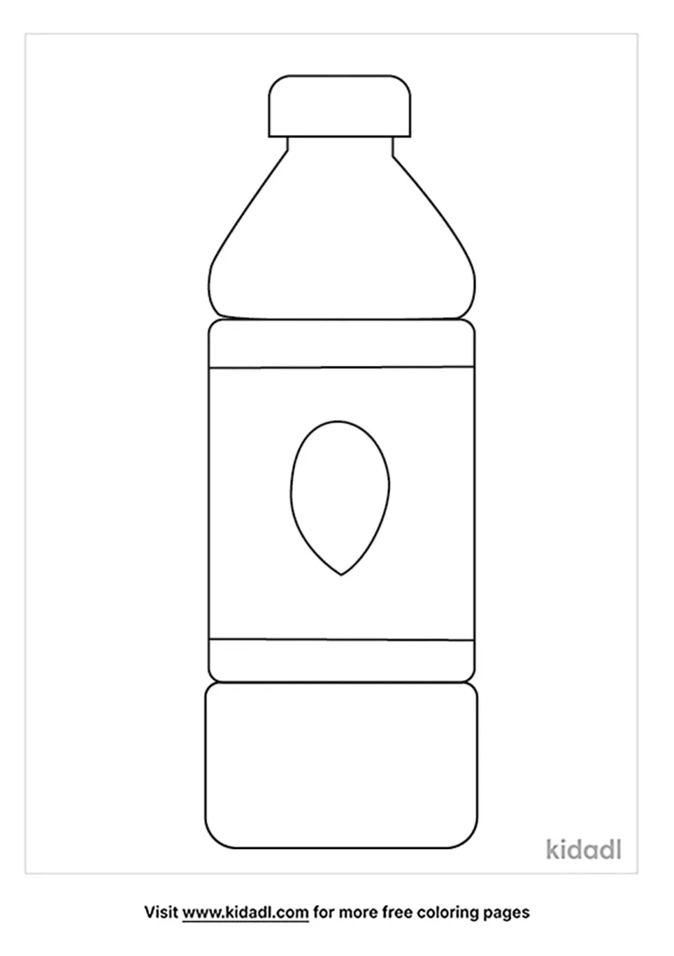 Bottle Coloring Page