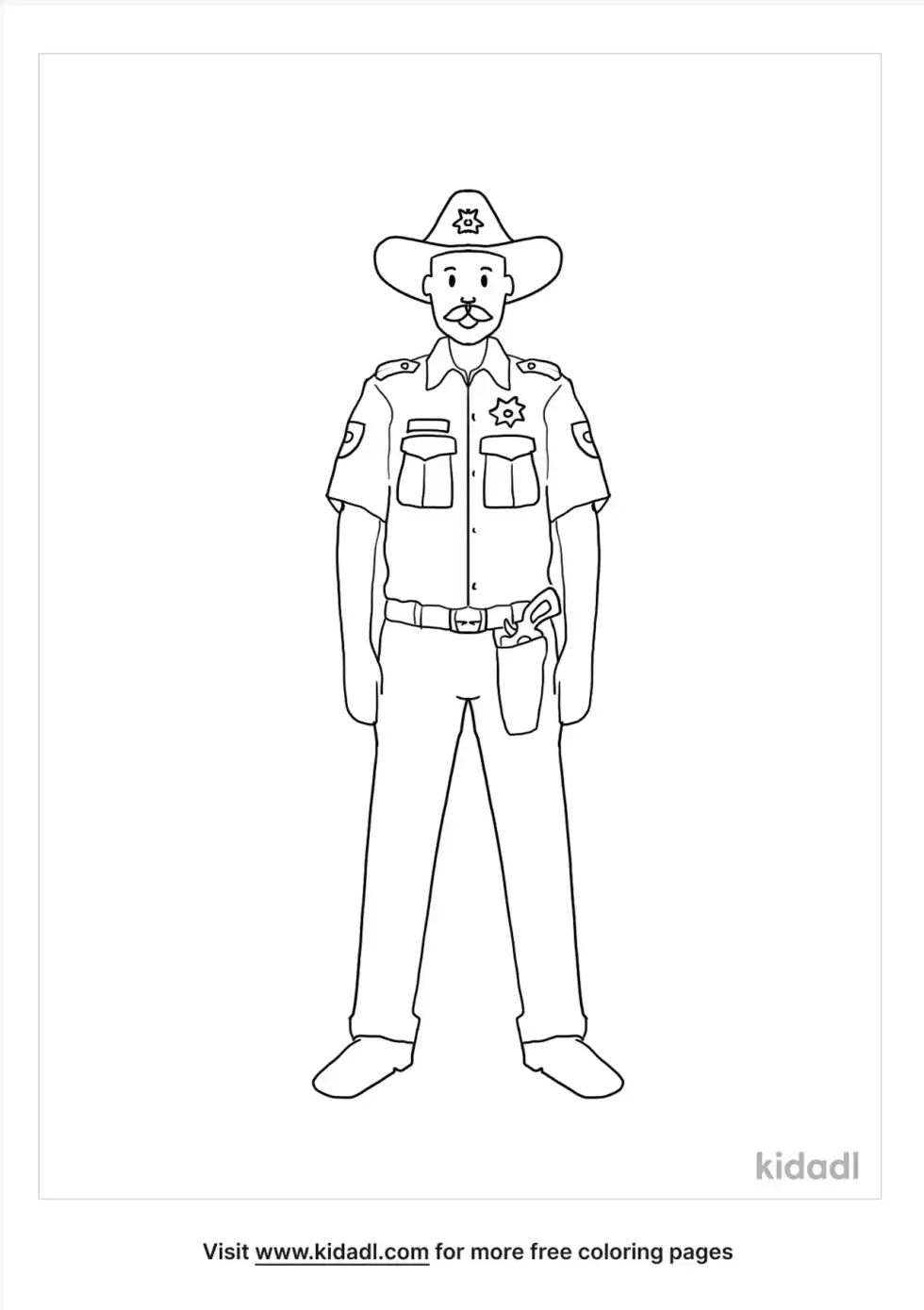 Sheriff Coloring Page