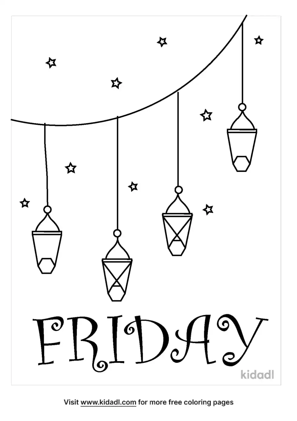 Friday Coloring Page
