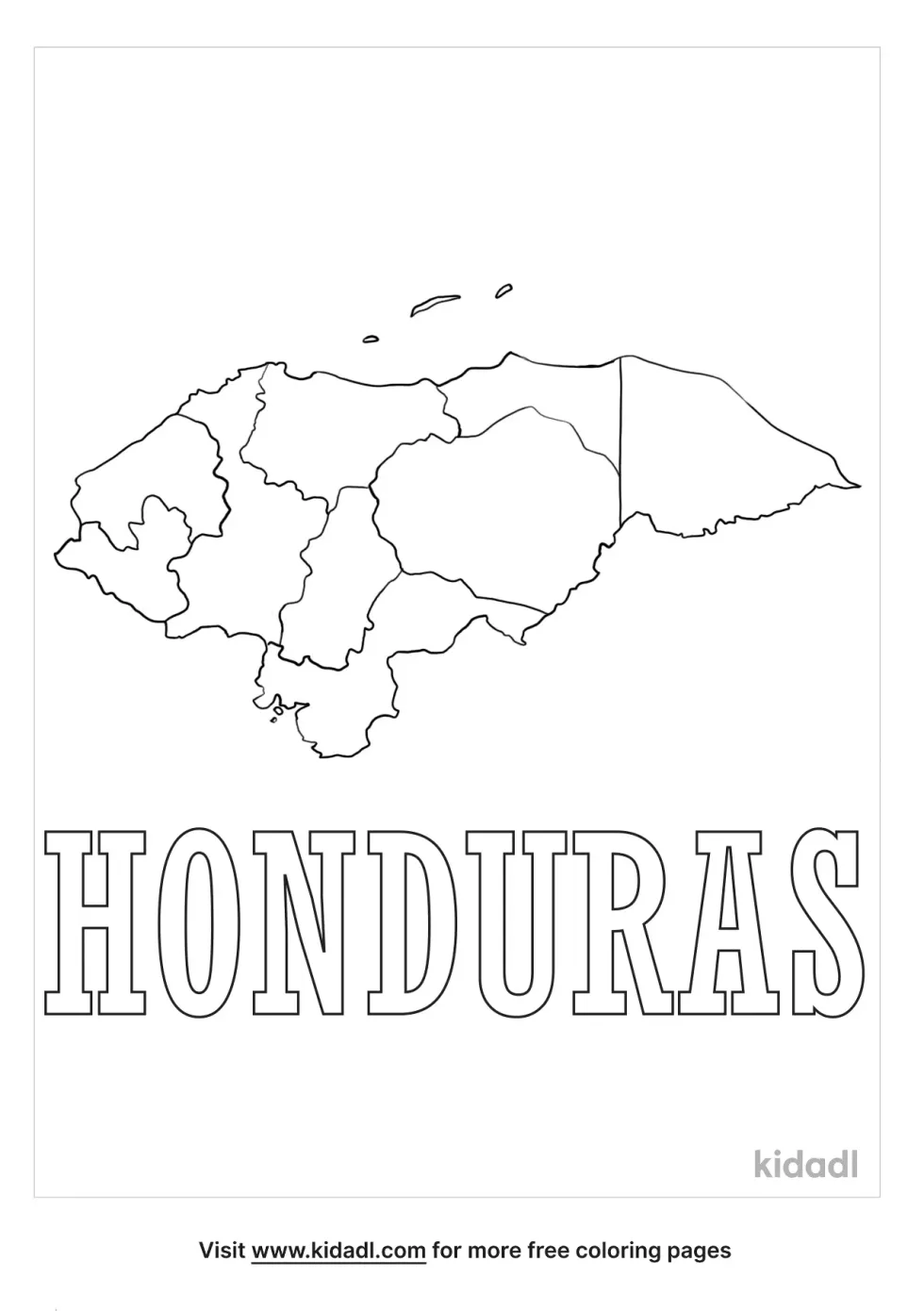 Honduras Coloring Page