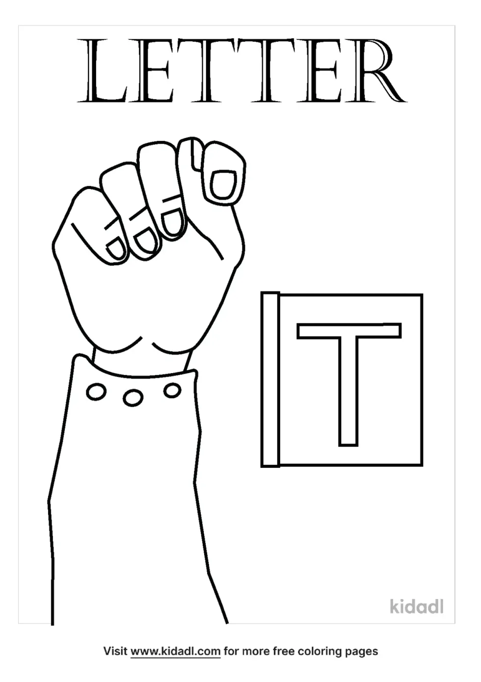Letter T In Sign Language