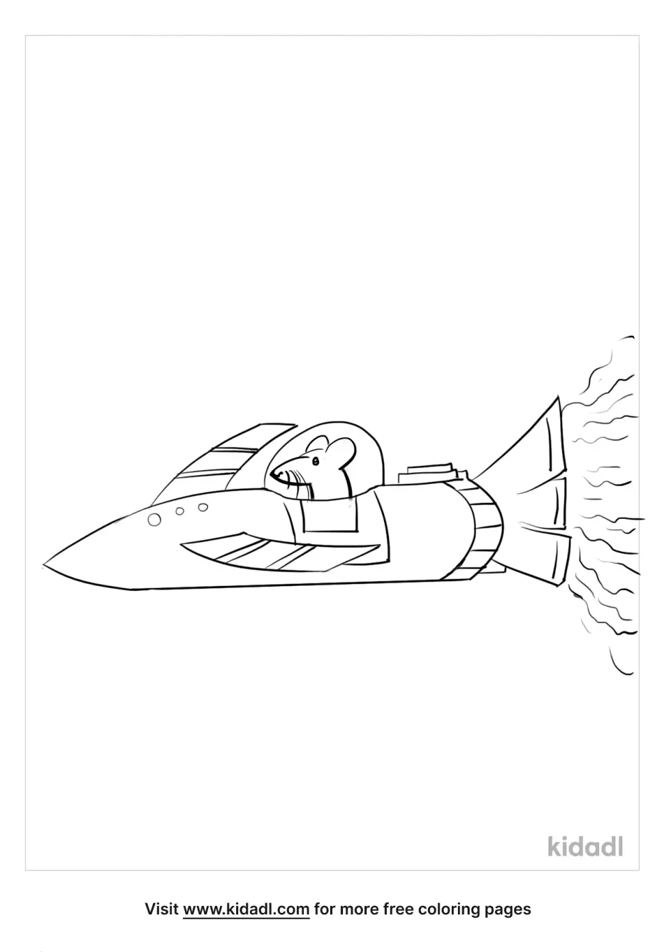 Rocket Ship With Mouse