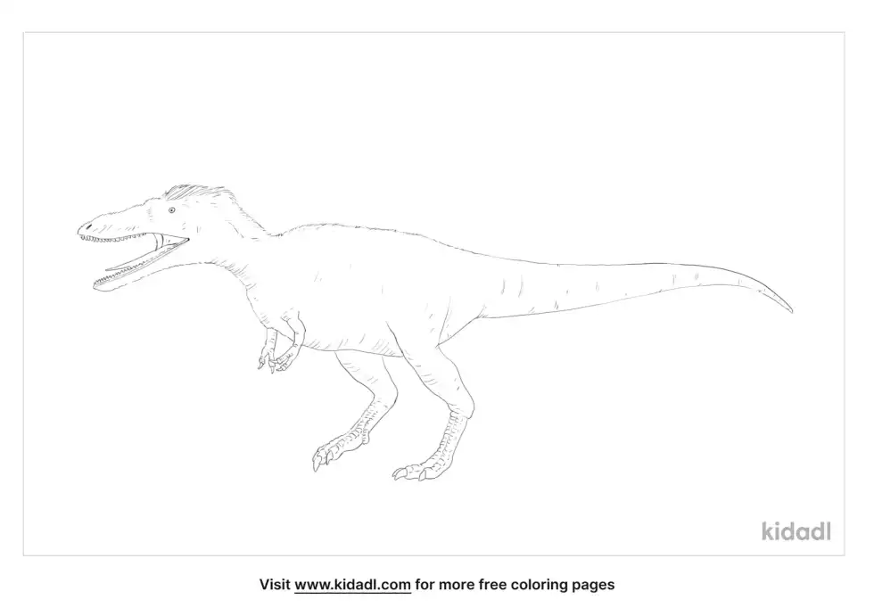 Qianzhousaurus Coloring Page
