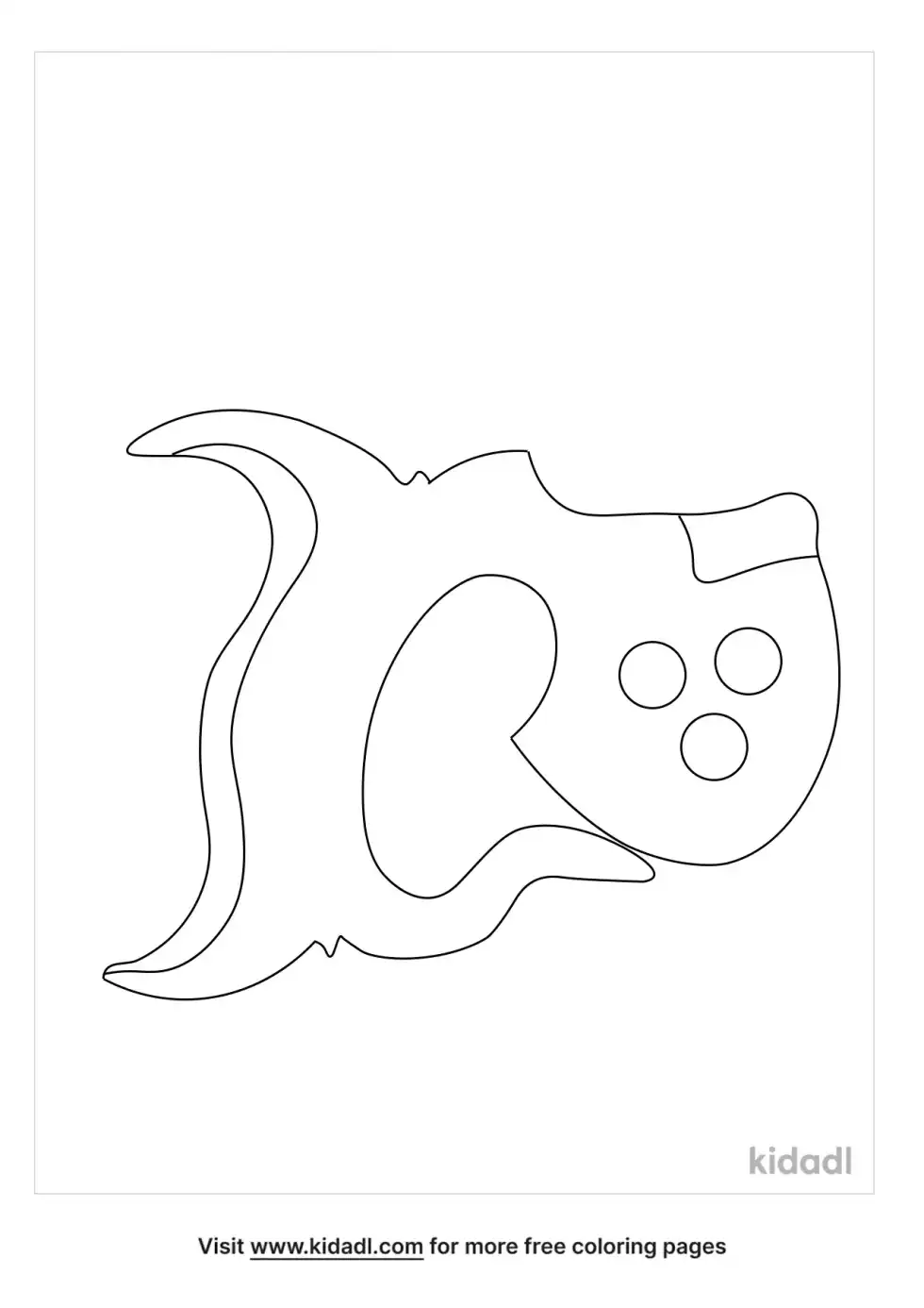 Hand Saw Handle Coloring Page