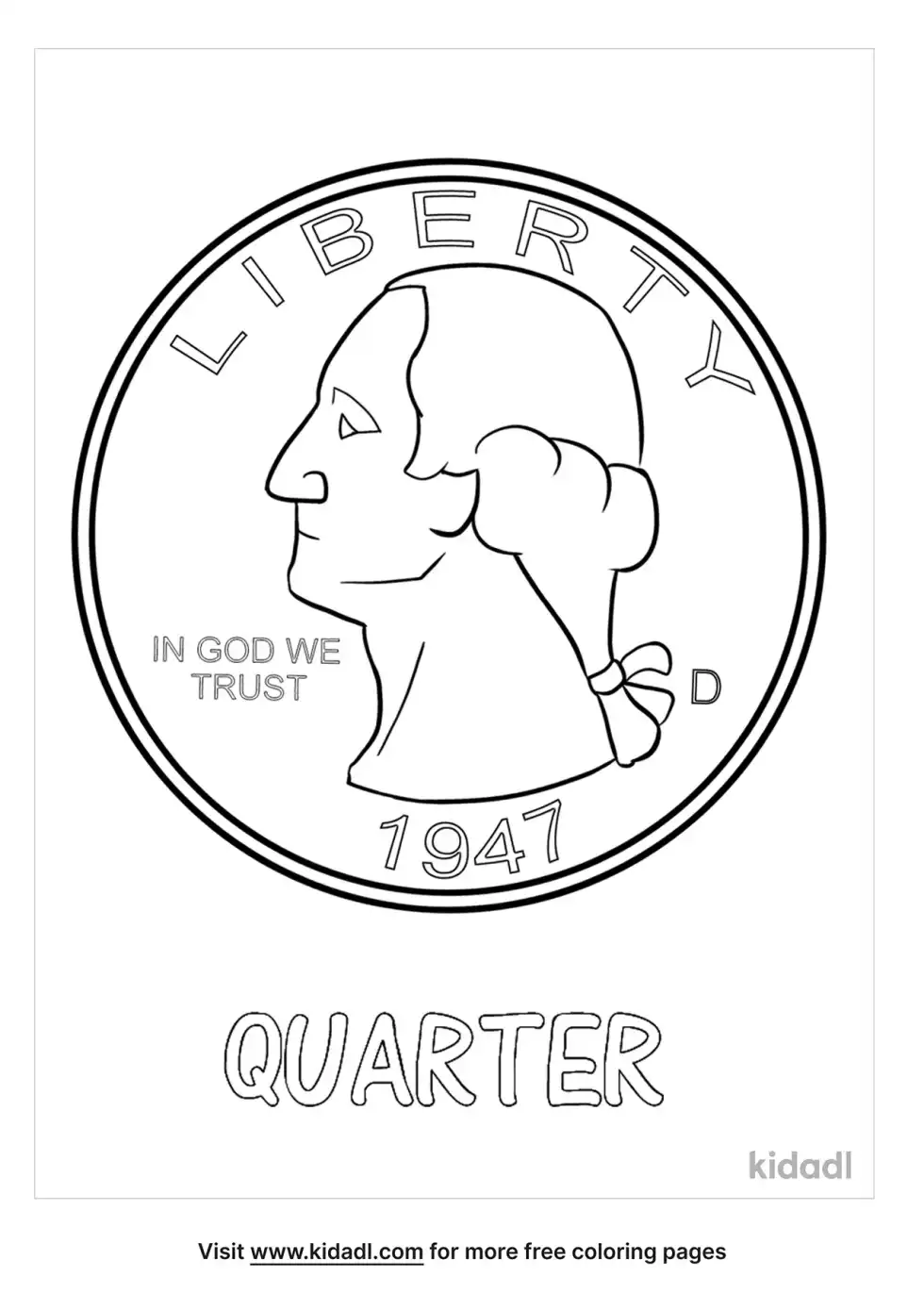 Coin Coloring Page