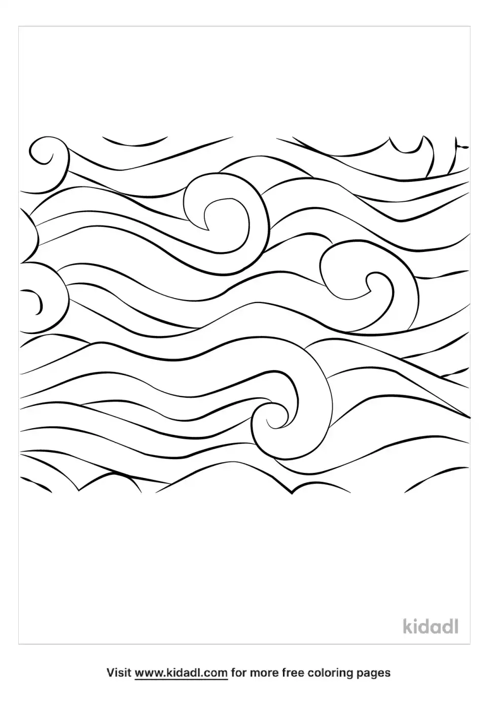 Ocean Zentangle Coloring Page
