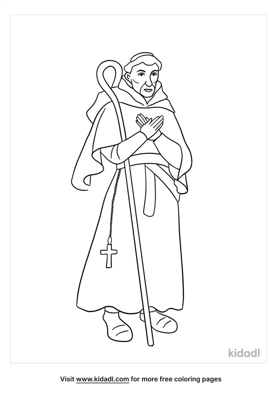 Parson Monk Coloring Page