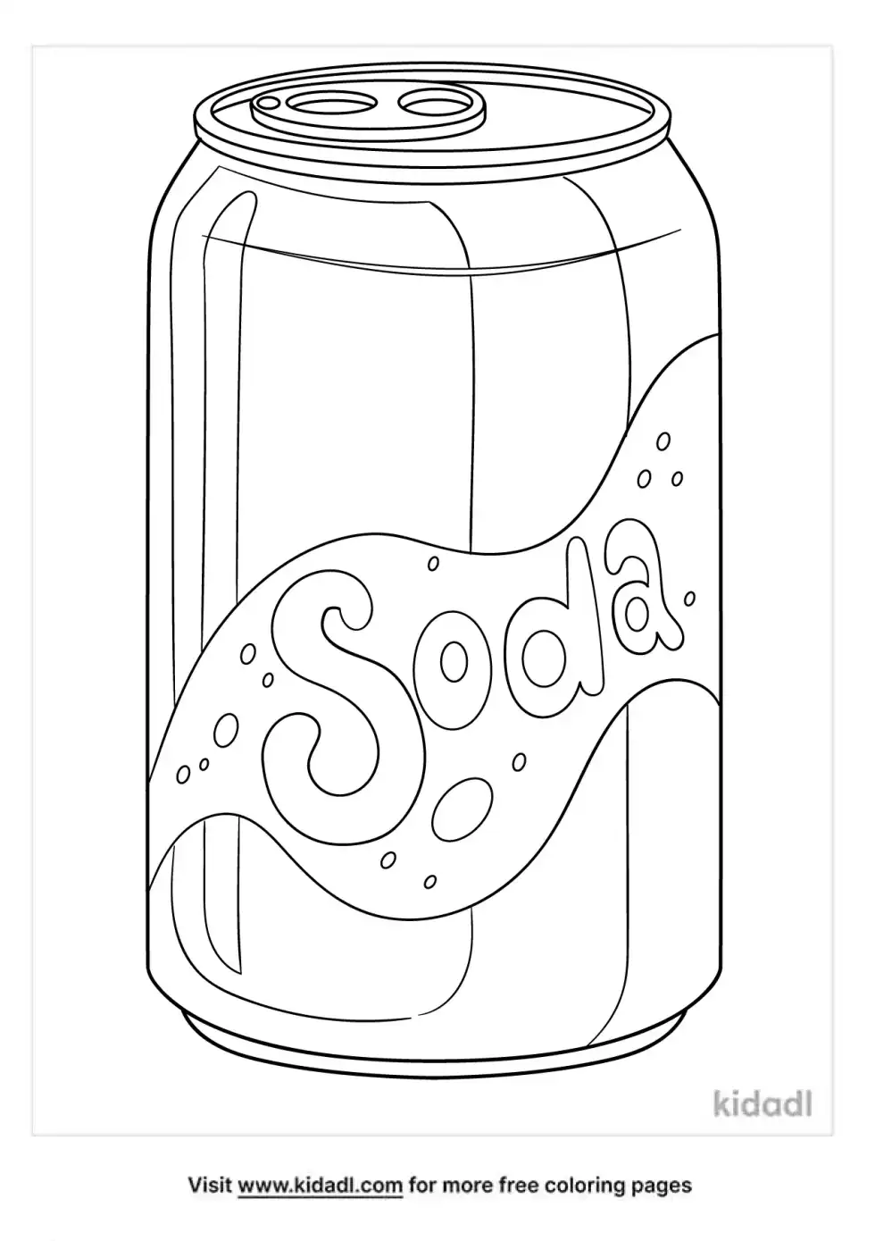 Soda Coloring Page