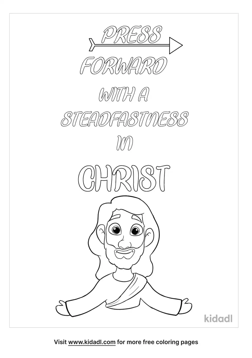Press Forward Lds Coloring Page