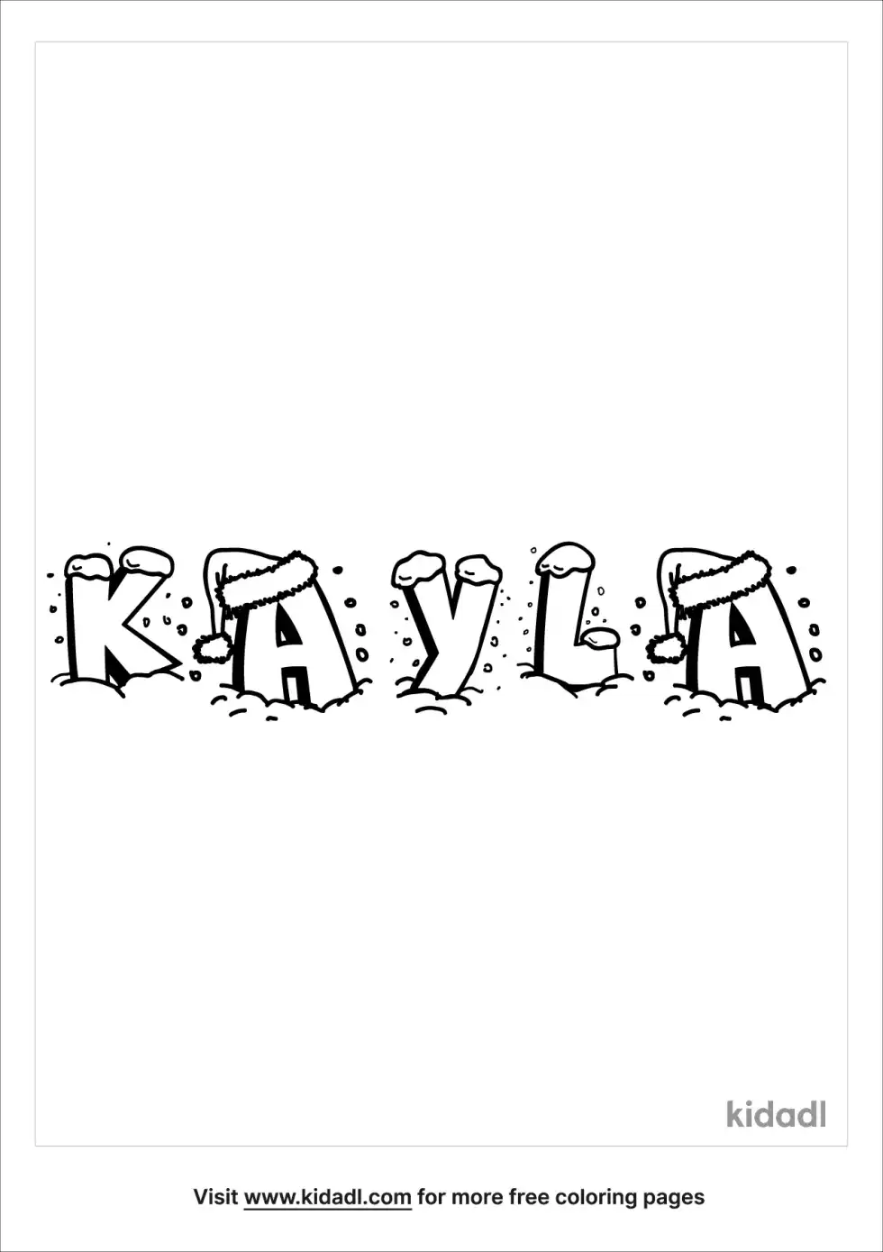 Kayla Coloring Page