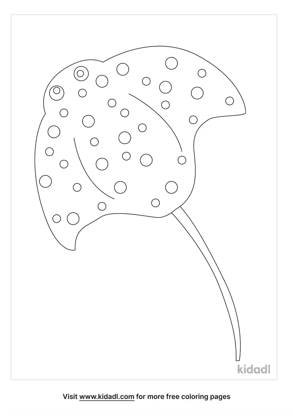 Spotted Stingray Coloring Page
