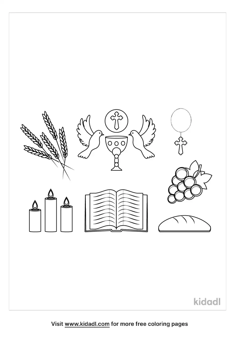 Gifts Of The Holy Spirit Coloring Page