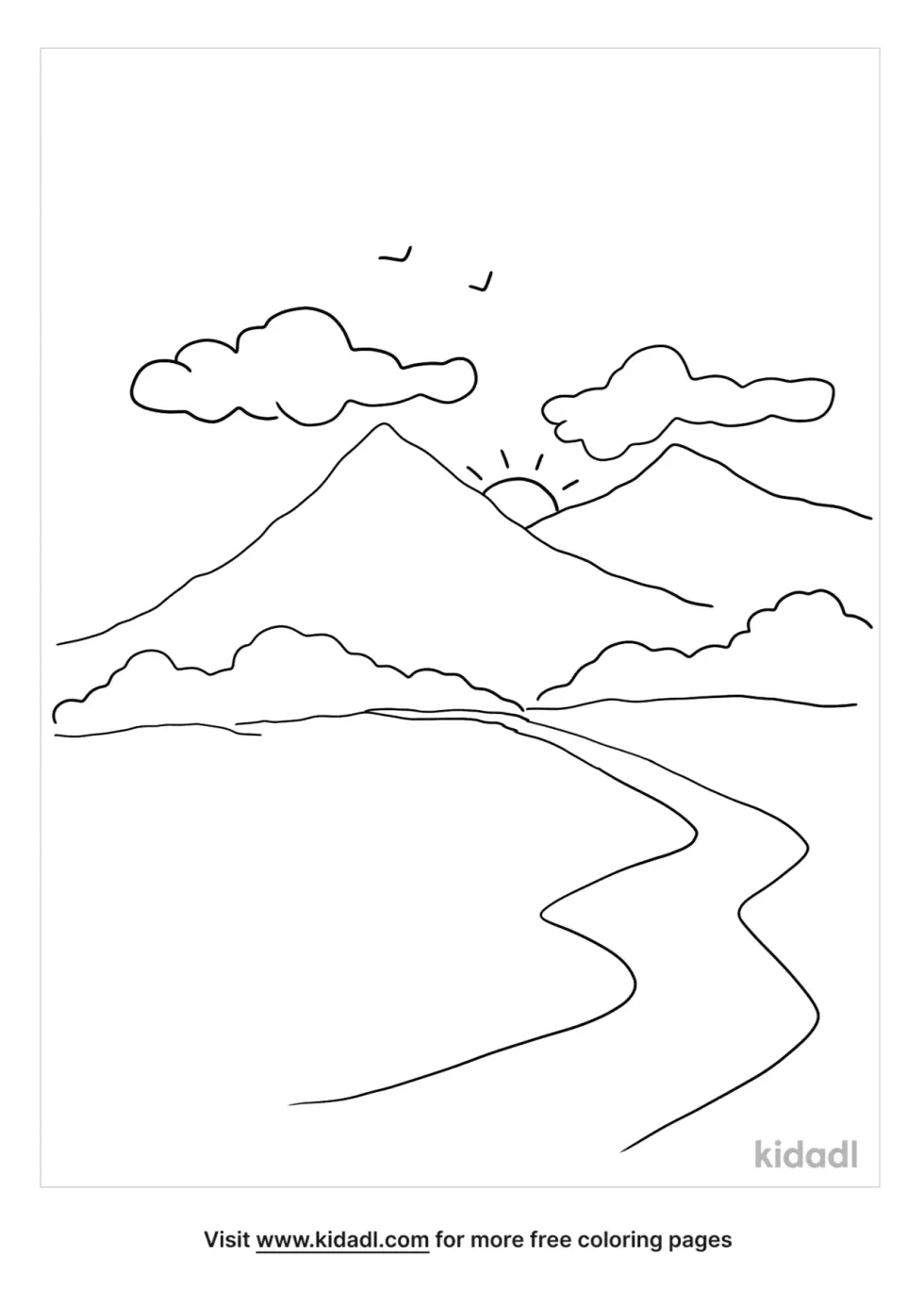 Landform Coloring Page