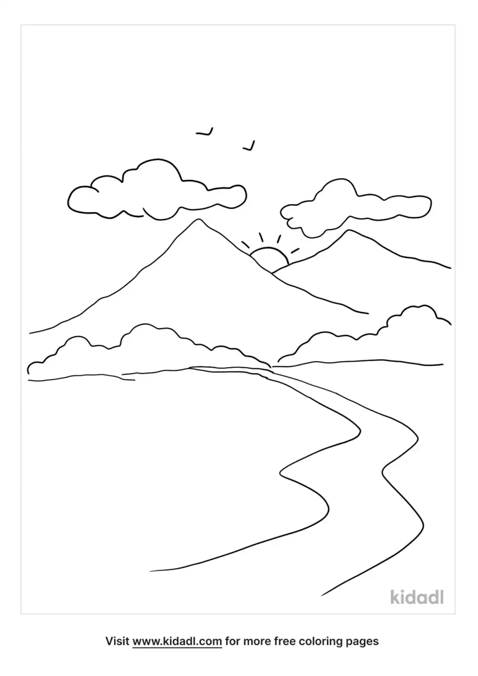 Landform Coloring Page