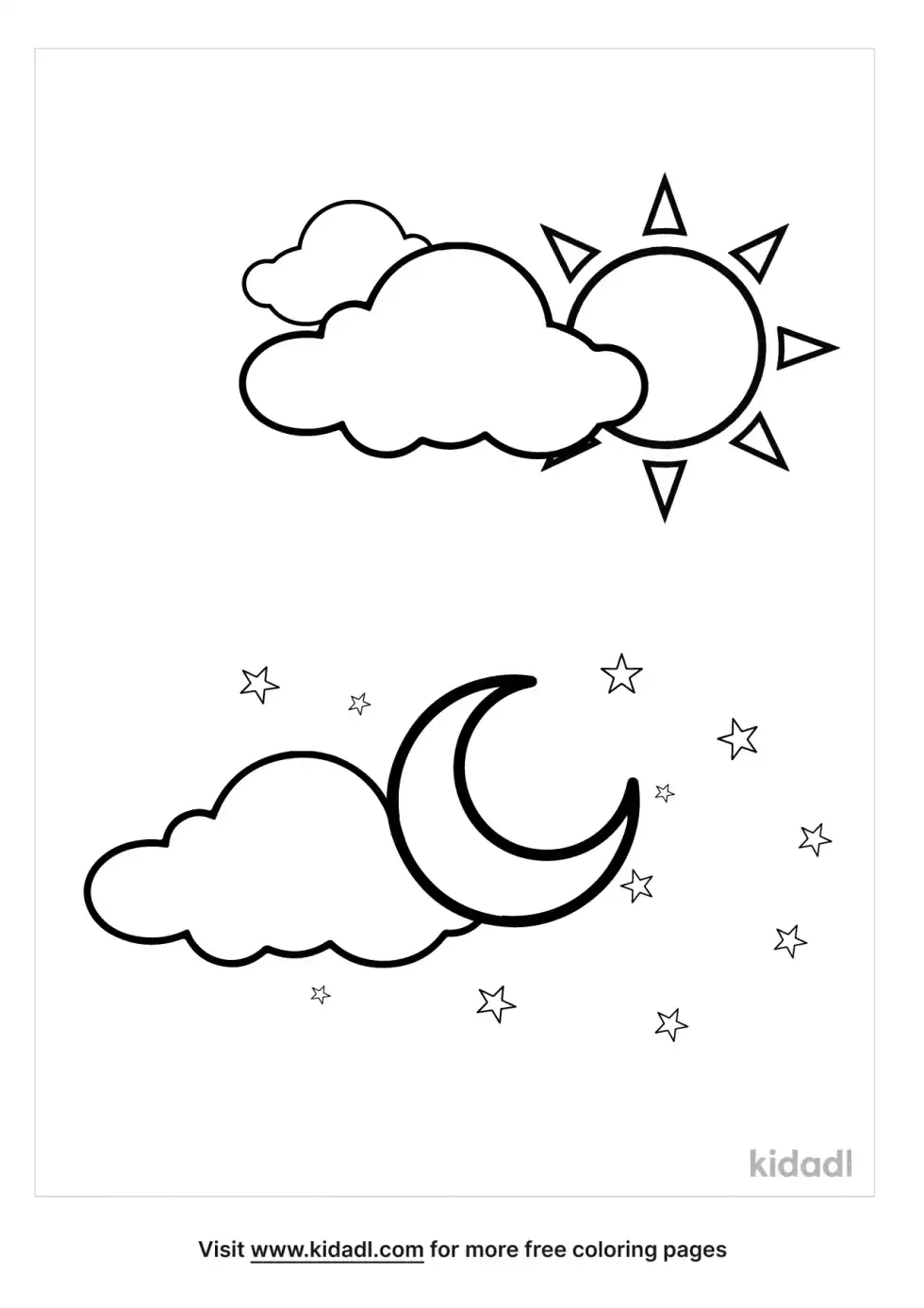 Light And Darkness Coloring Page