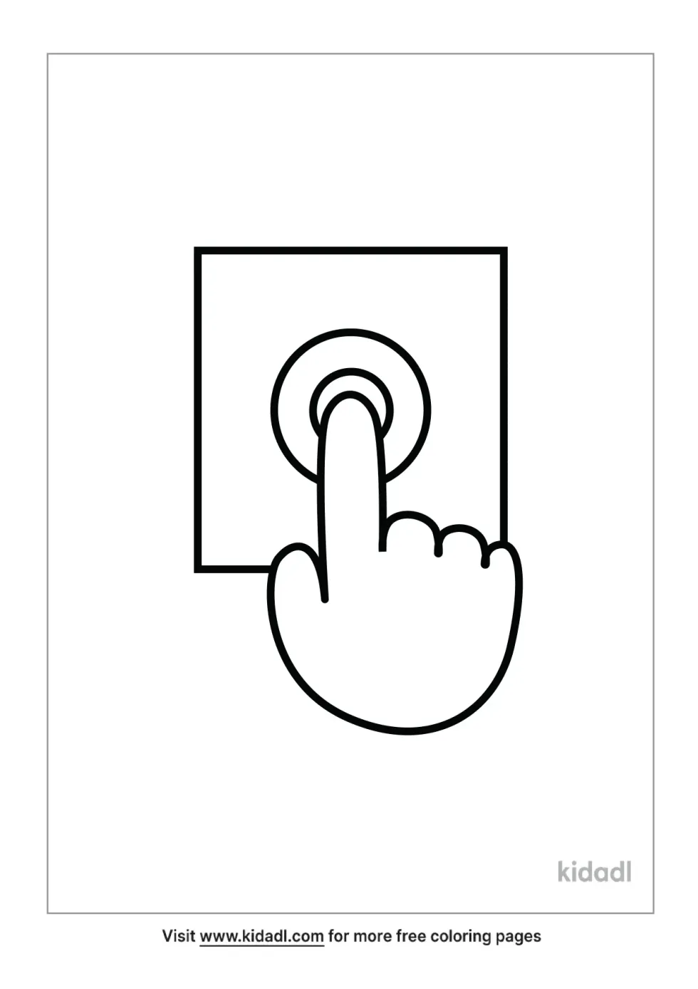 Ring Doorbell Coloring Page