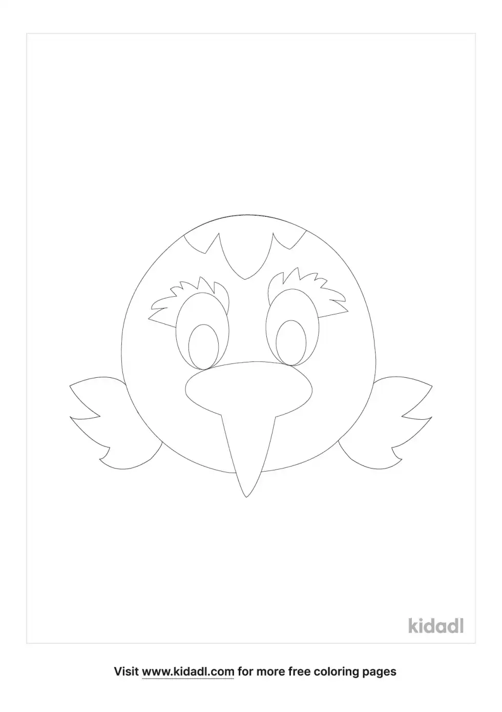Eagle Mask Coloring Page