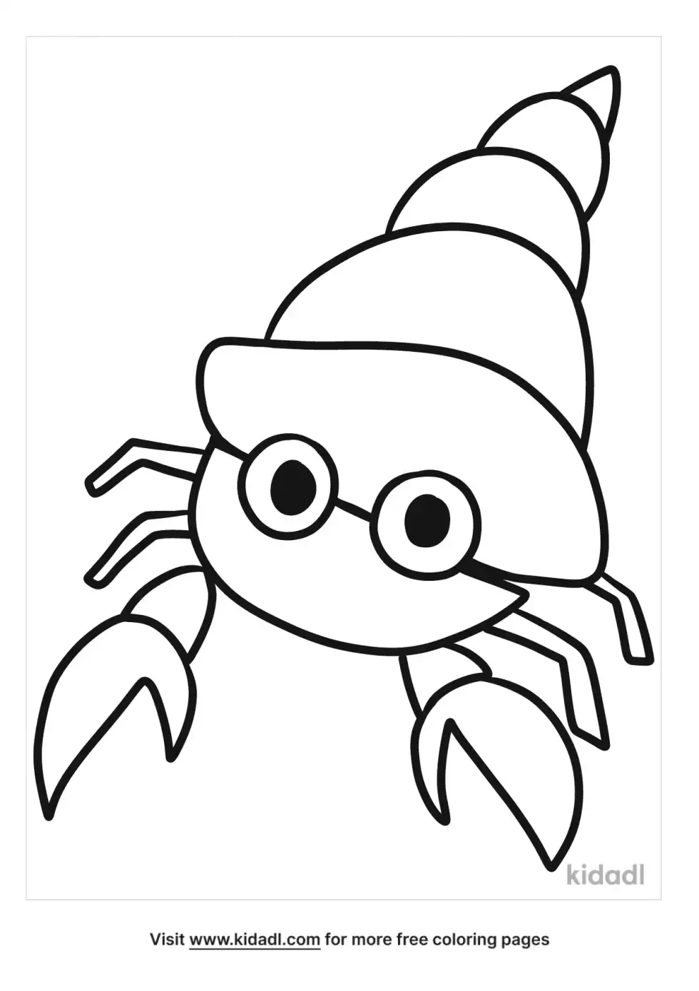 Hermit Crab Coloring Page