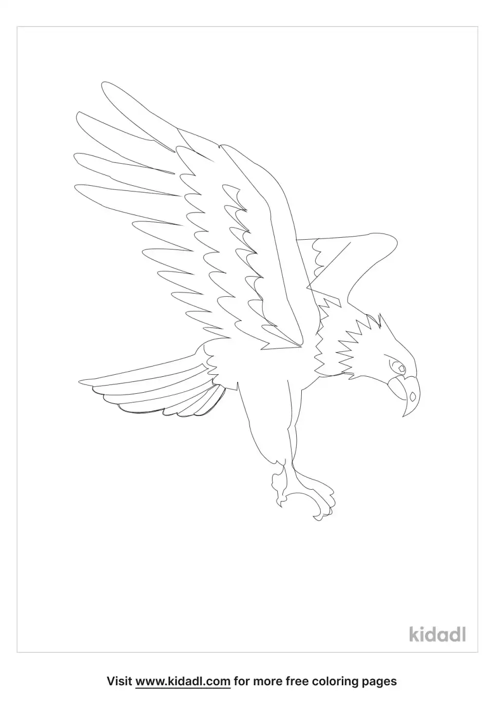Golden Eagle Coloring Page