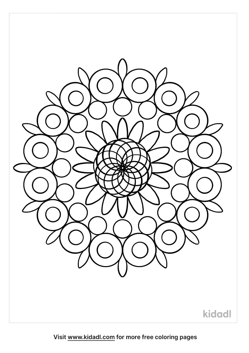 Circle Mandala Coloring Page