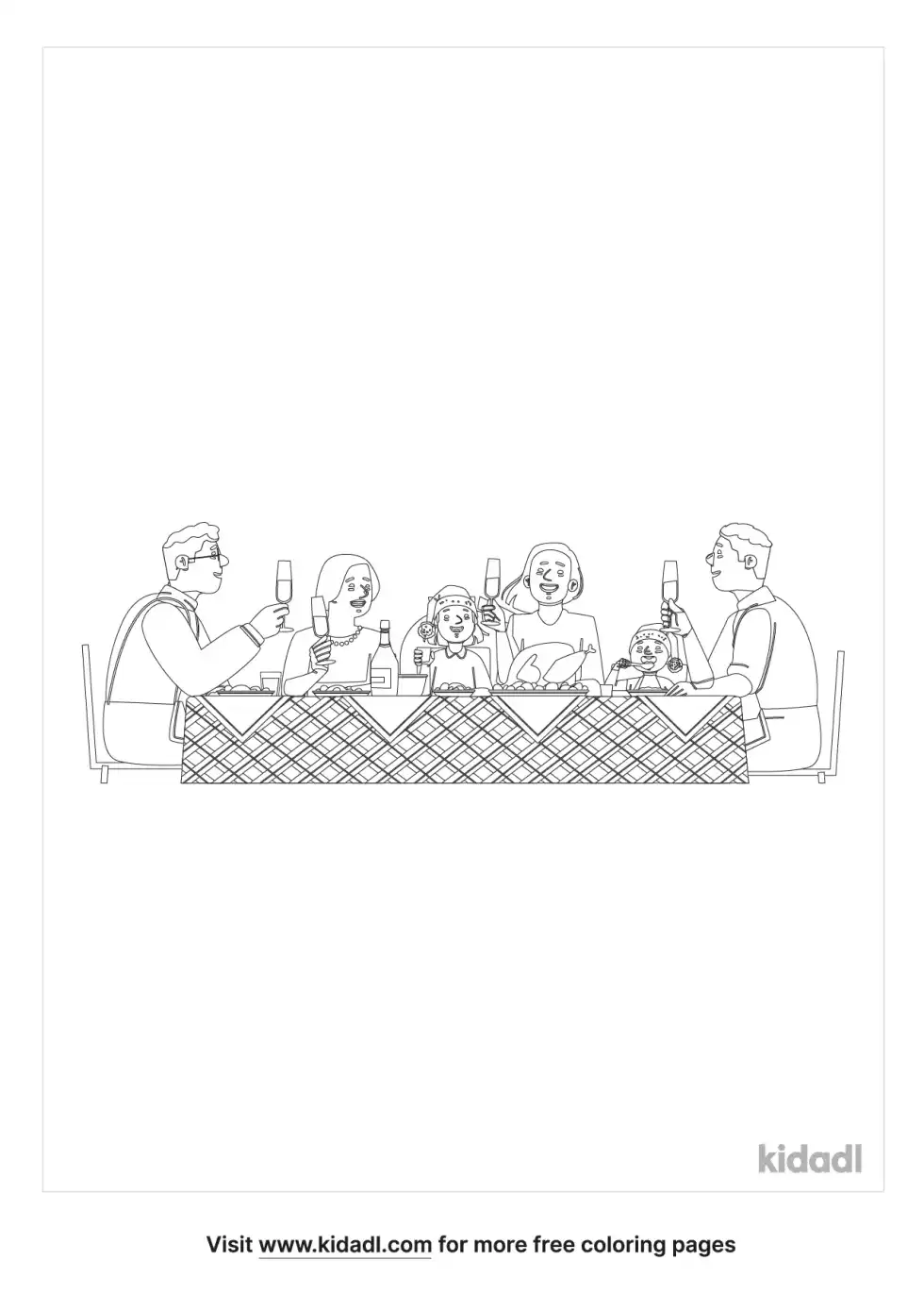 Great Banquet Coloring Page