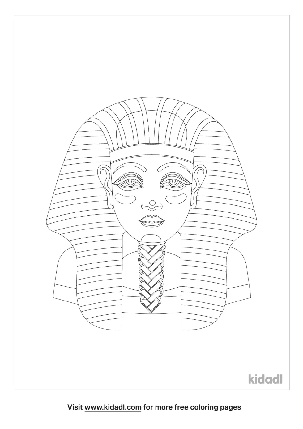 Girl Pharaoh Coloring Page