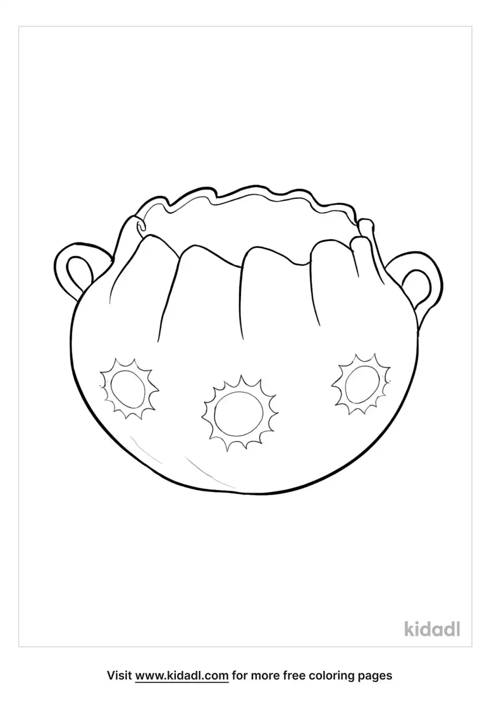 Pinch Pot Coloring Page