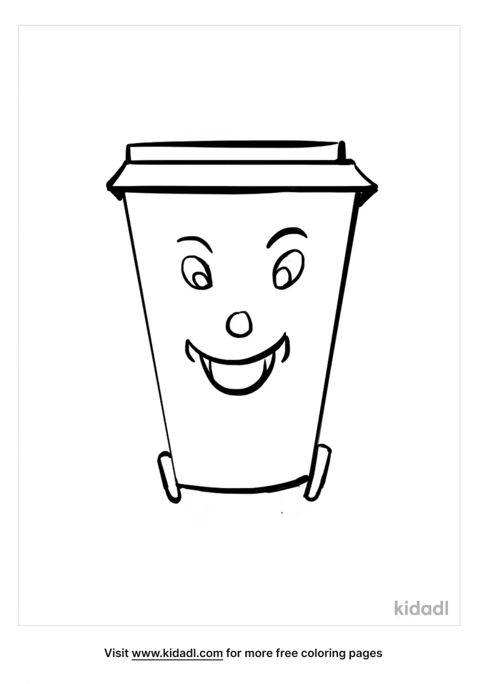 Bin Coloring Page