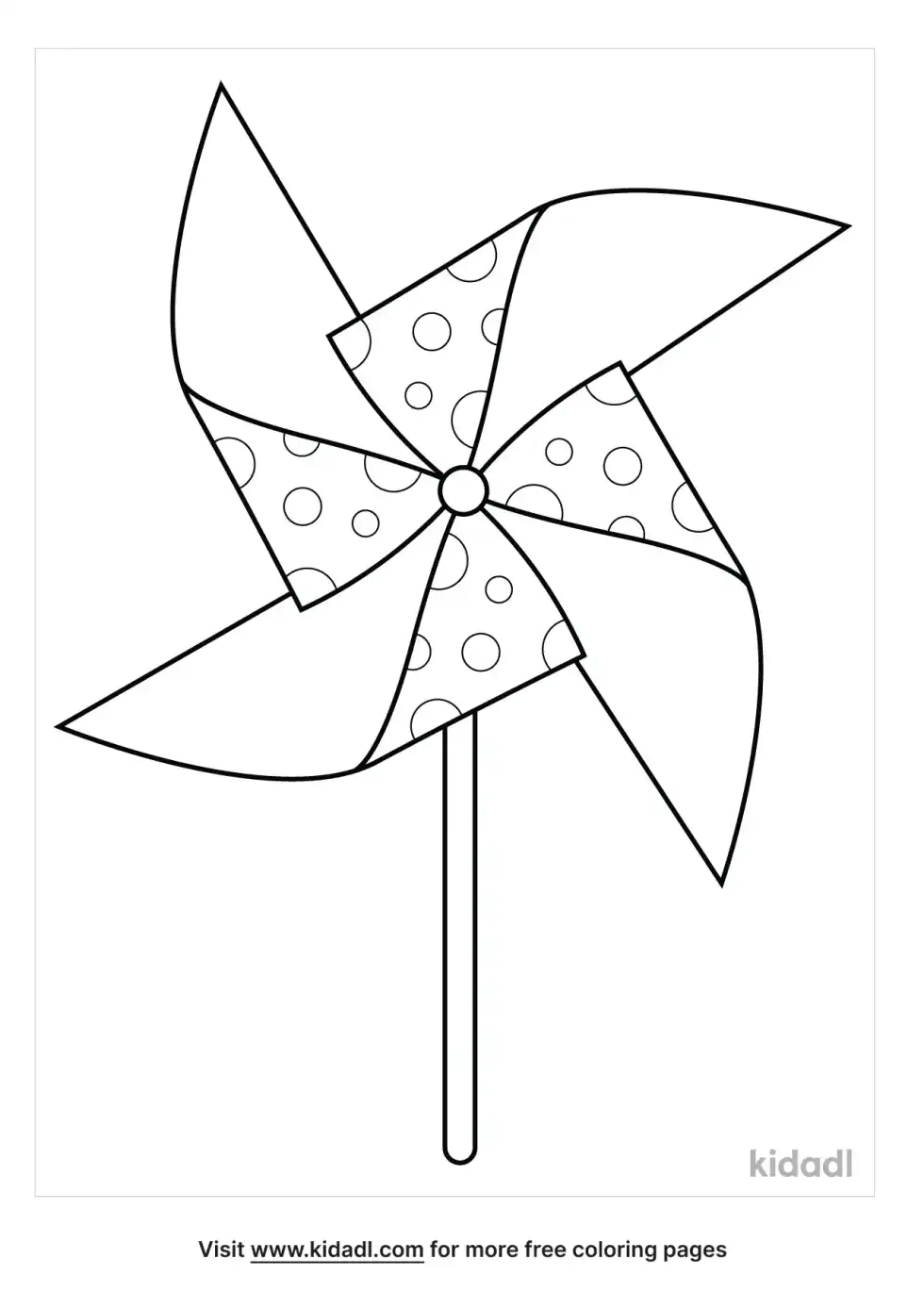 Pinwheel Coloring Page