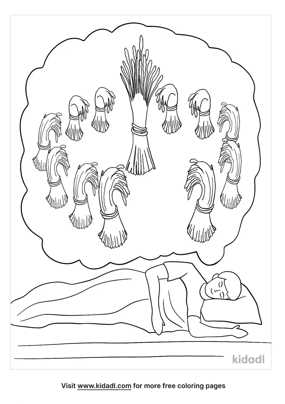 Joseph's Dreams Coloring Page