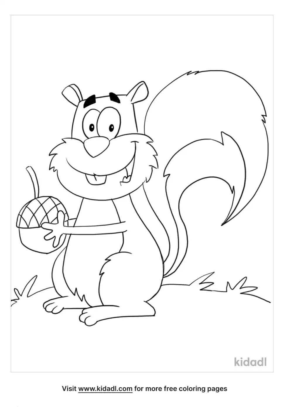 Squirrel Coloring Page