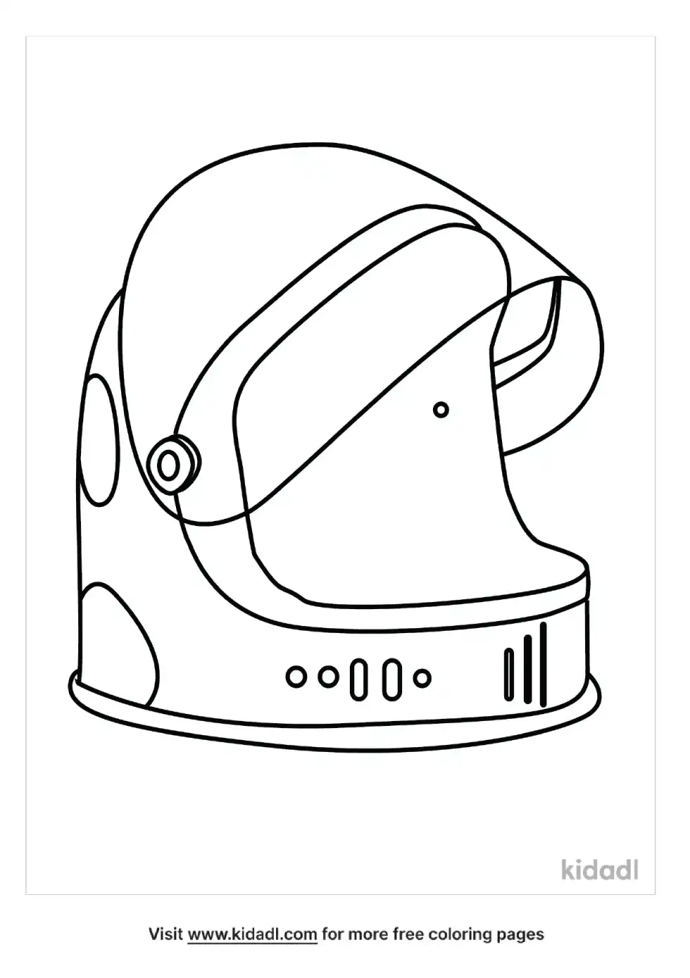 Space Helmet Coloring Page