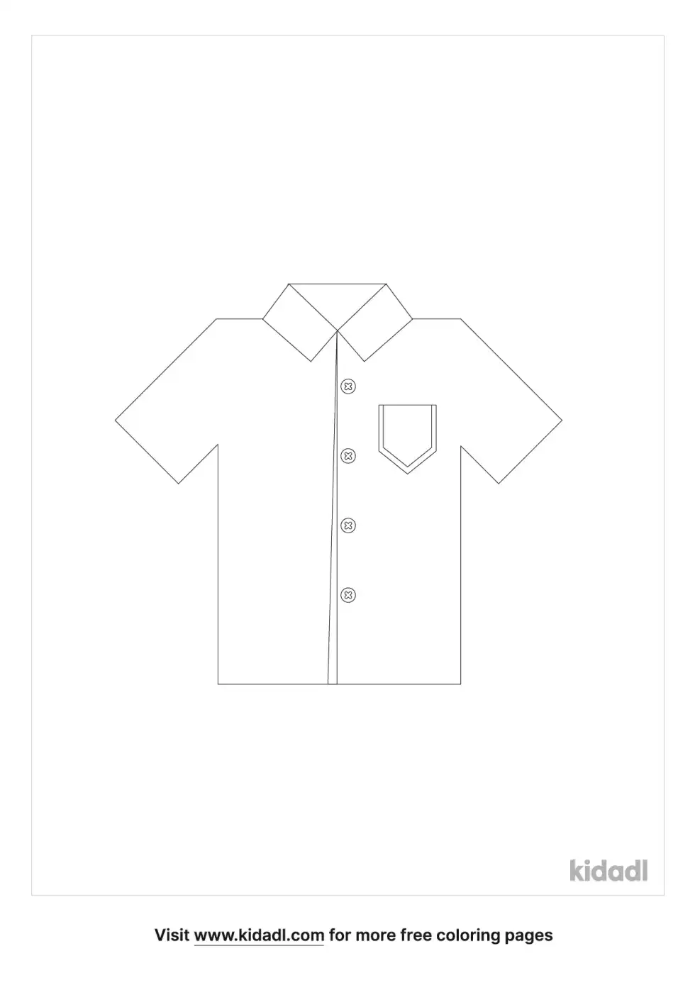 Simple Shirt Coloring Page