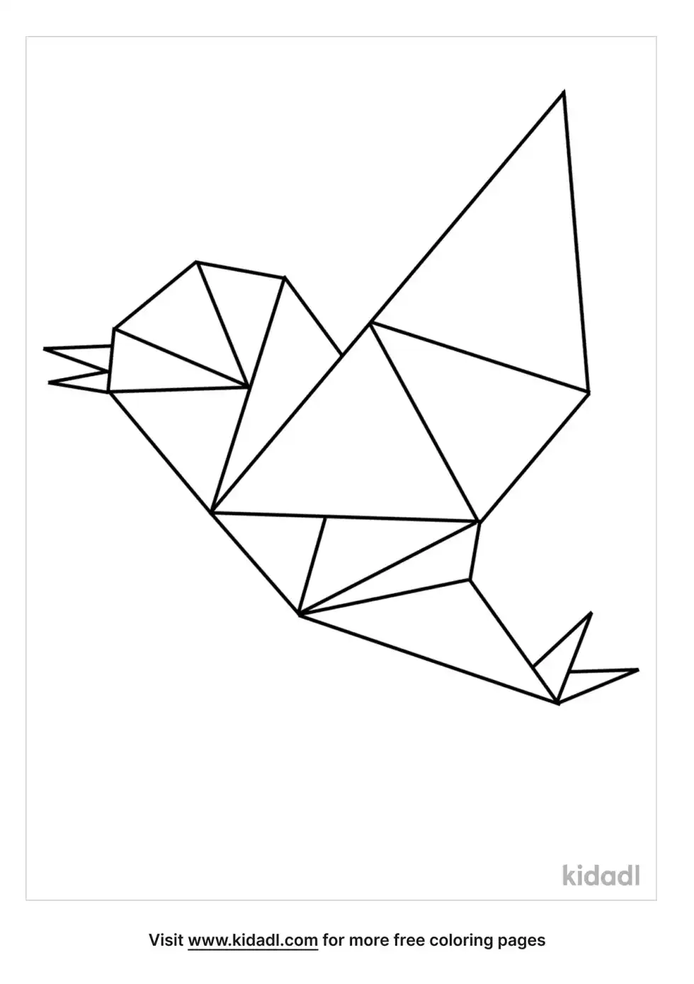 Polygon Art Coloring Page