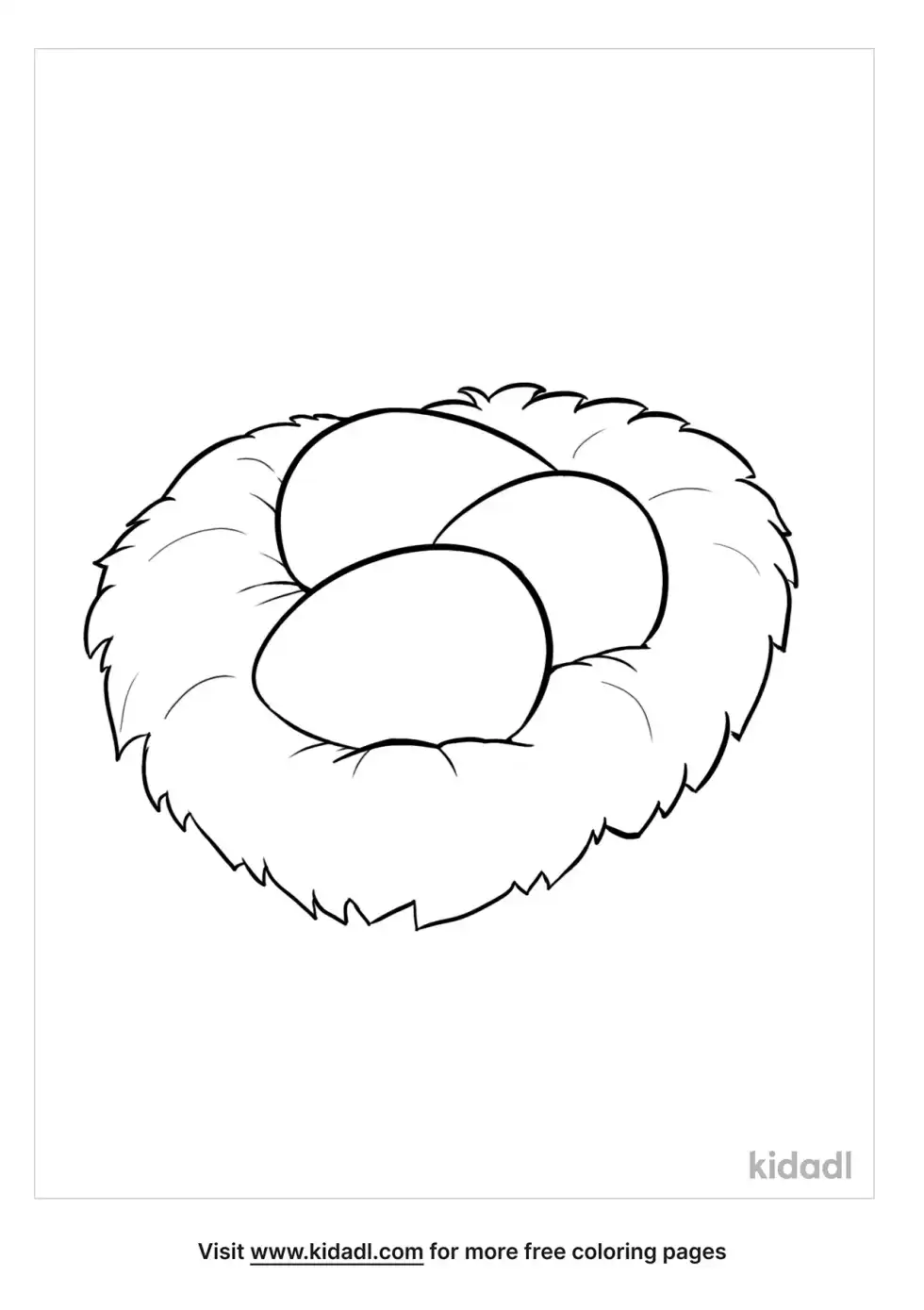 3 Eggs Coloring Page