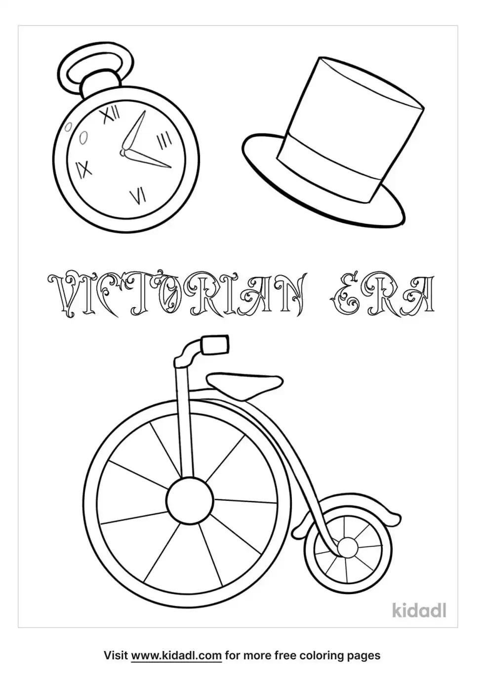 Victorian Era Coloring Page