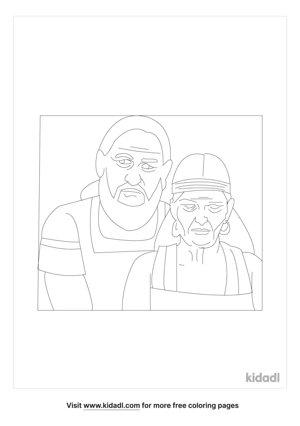 Abraham Sarah Coloring Page