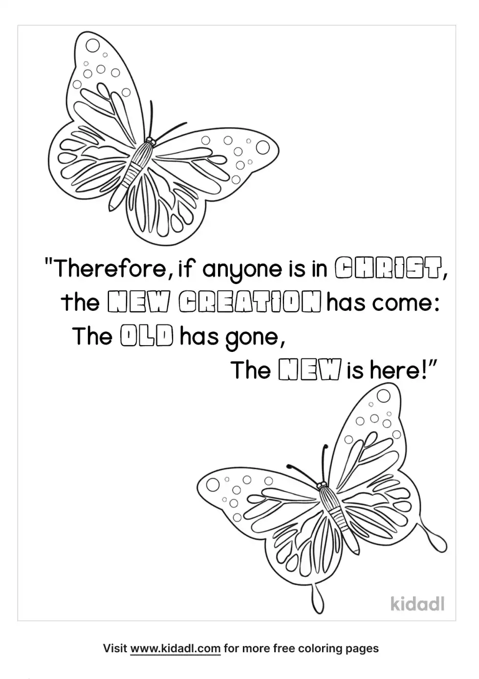 2 Corinthians 5:17 Coloring Page