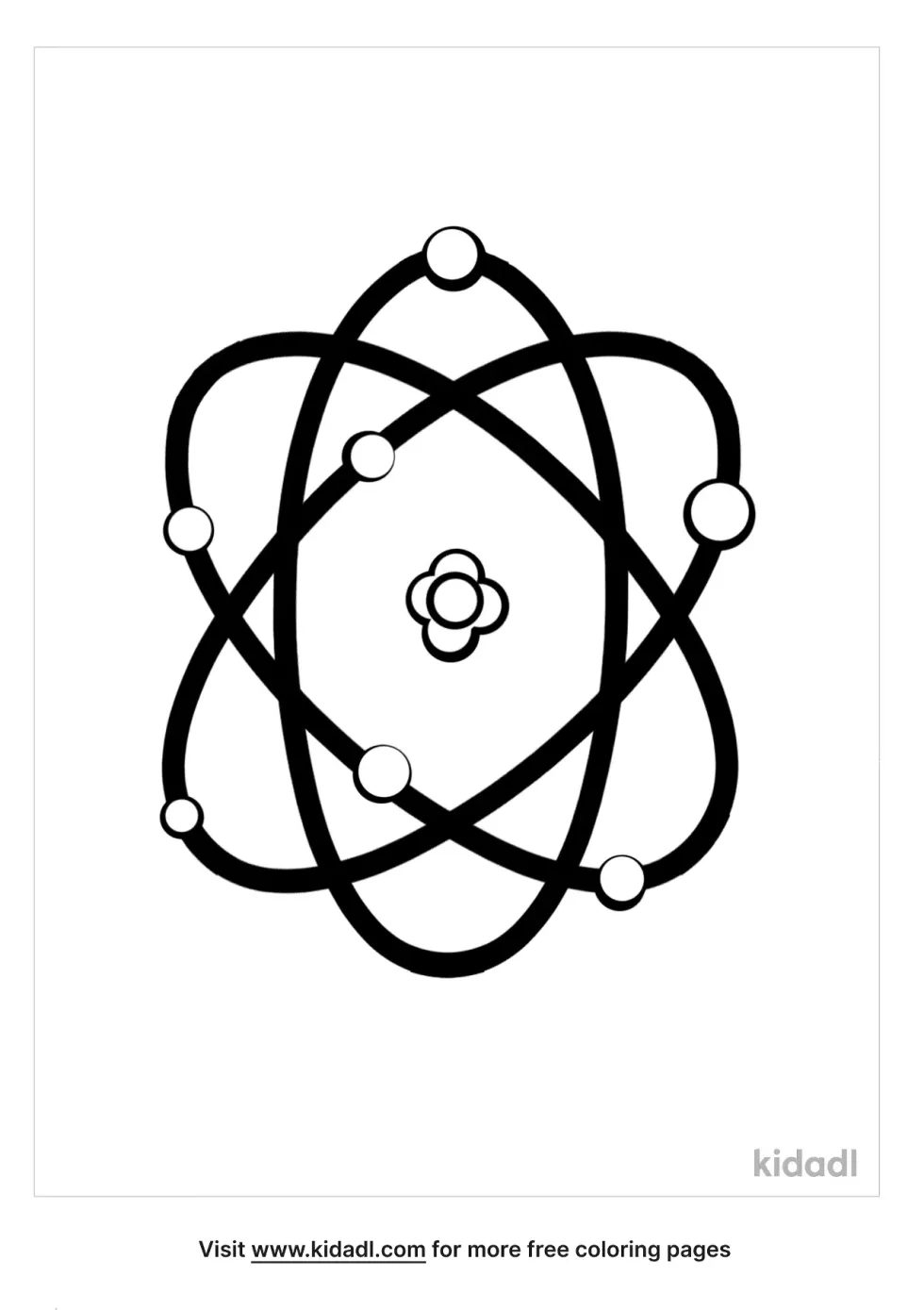 Atom Coloring Page