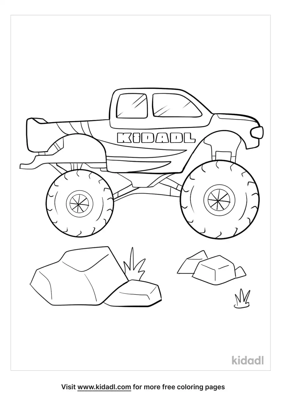 Monster Truck Coloring Page