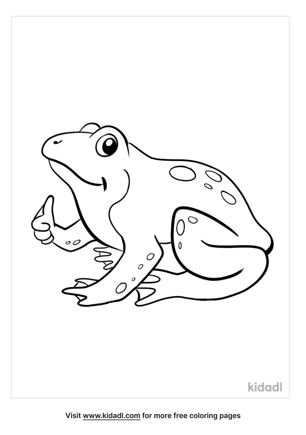 Frog Coloring Page