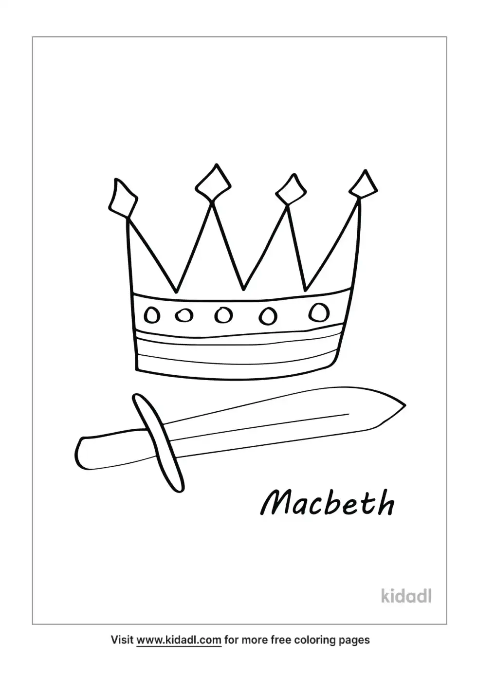 Macbeth Coloring Page