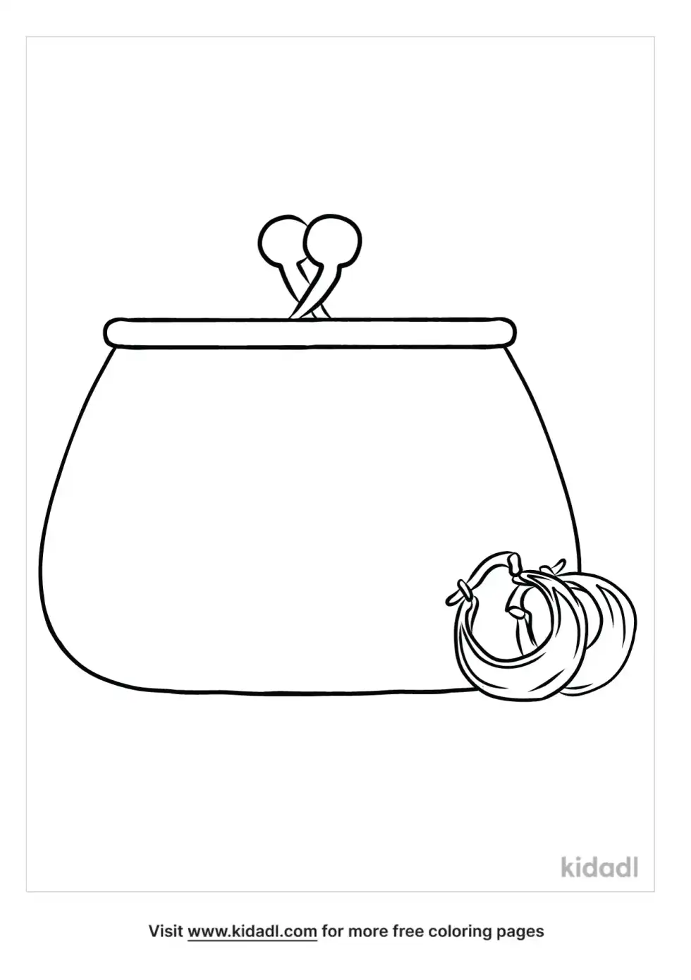 Purse Jewlery Coloring Page