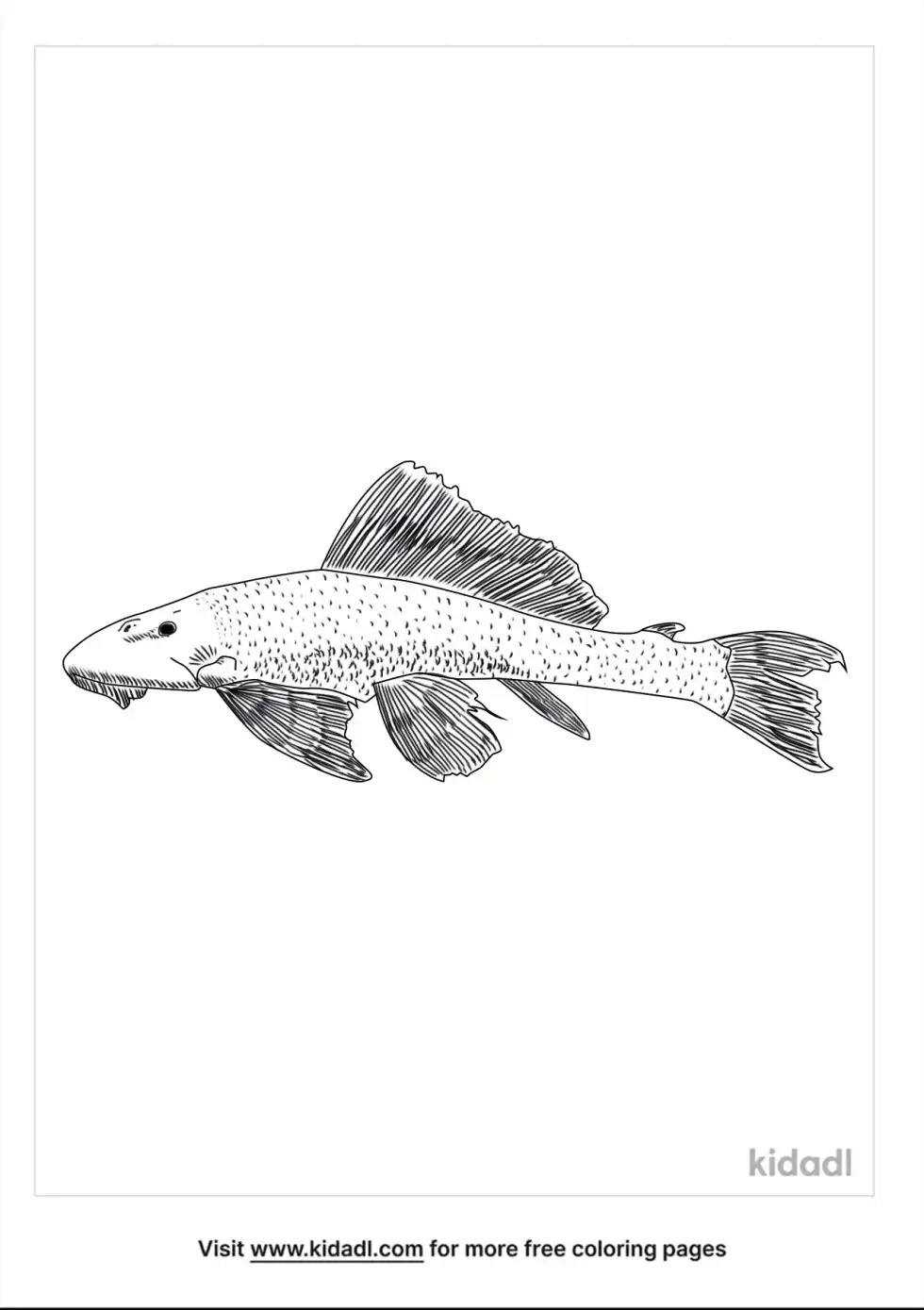 Sucker Fish Coloring Page